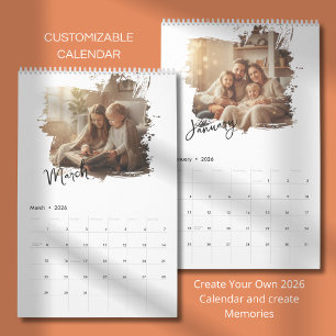 Elegant minimalistisk familjekalender med foton 20 kalender