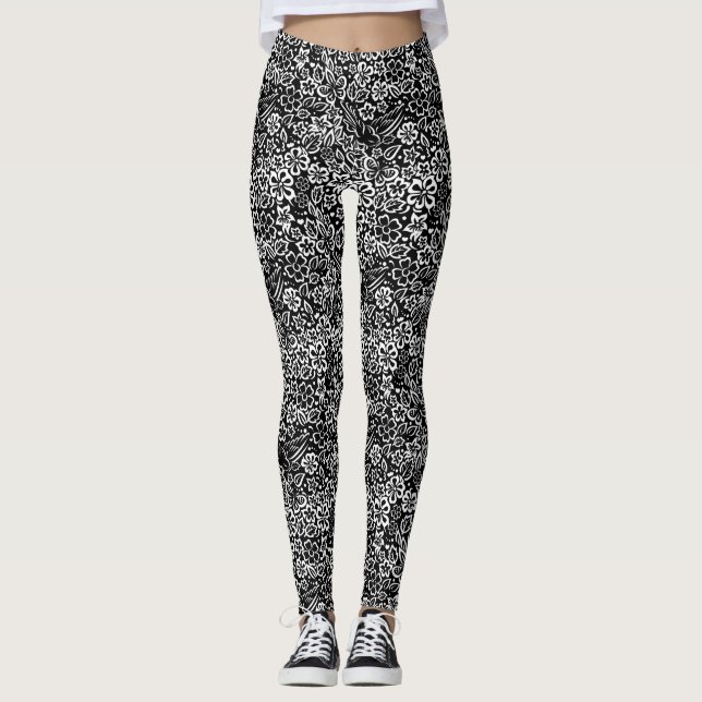 Elegant minimalistisk färgglad livstidsdesign leggings (Framsida)