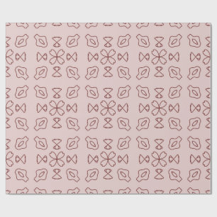 Elegant minimalistisk geometrisk linjekonst sömlös presentpapper