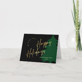 Elegant minimalistisk God jul Hälsning Helgkort