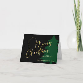 Elegant minimalistisk God jul Hälsning Helgkort