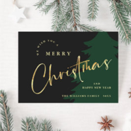 Elegant minimalistisk God jul Hälsning Julkort