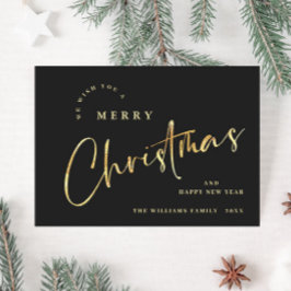 Elegant minimalistisk God jul Hälsning Julkort