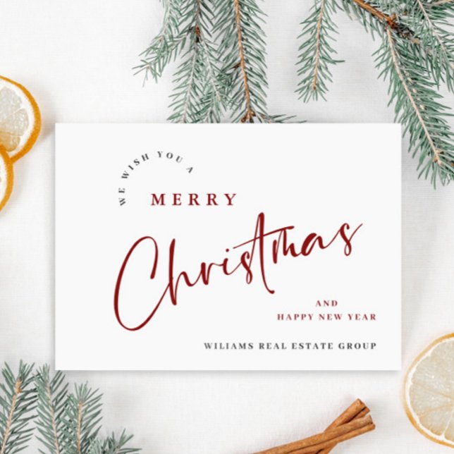 Elegant minimalistisk God jul Hälsning Julkort (Skapare uppladdad)