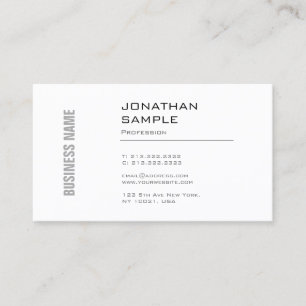 Elegant minimalistisk grafisk design trendig enfal visitkort