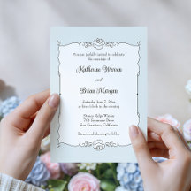 Elegant minimalistisk handritad rosram