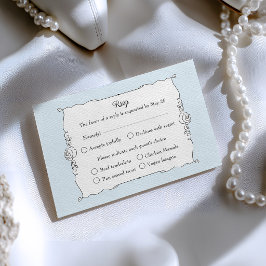 Elegant minimalistisk handritad rosram OSA kort