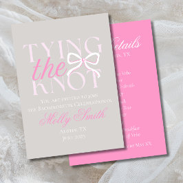 Elegant Minimalistisk. Hon Gifter sig Möhippa Inbjudningar