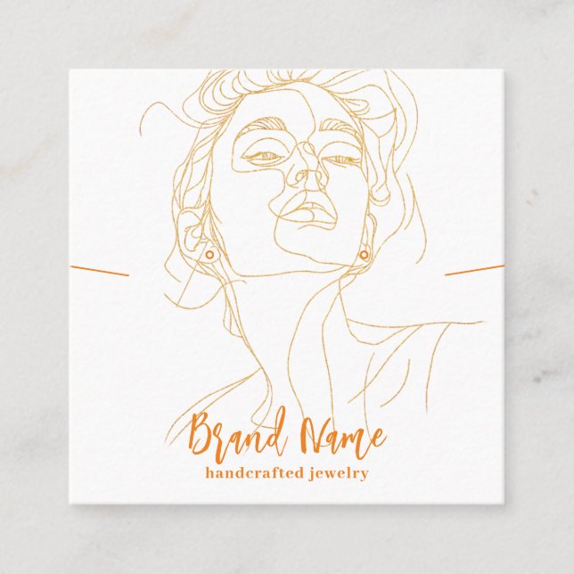 Elegant Minimalistisk judisk Visning i Teckning (V Fyrkantigt Visitkort (Framsida)