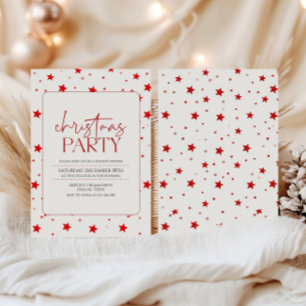 Elegant Minimalistisk jul Party Inbjudningar