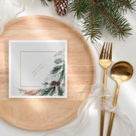Elegant Minimalistisk jul Party Pappersservett