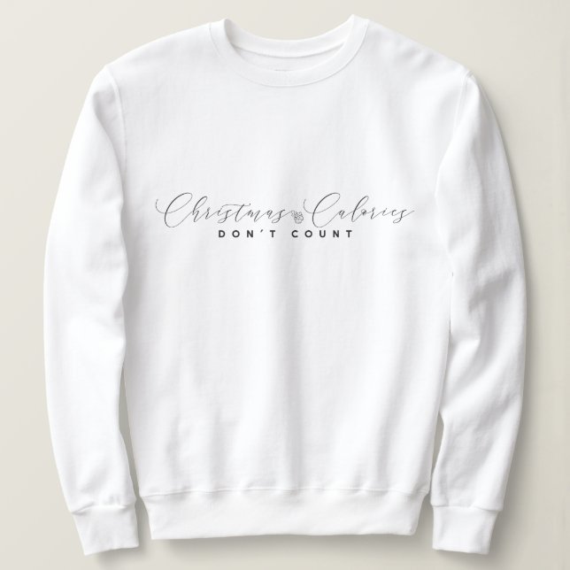 Elegant minimalistisk jul-sweatshirt t shirt (Design framsida)