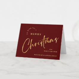 Elegant Minimalistisk julfirma Hälsning Helgkort