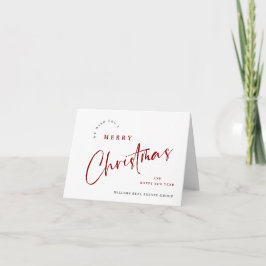 Elegant Minimalistisk julfirma Hälsning Helgkort