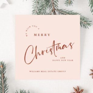 Elegant Minimalistisk julfirma Hälsning Julkort
