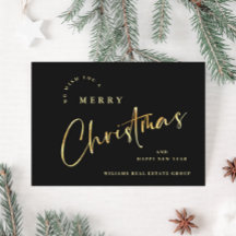 Elegant Minimalistisk julfirma Hälsning