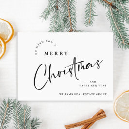 Elegant Minimalistisk julfirma Hälsning Julkort