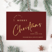 Elegant Minimalistisk julfirma Hälsning