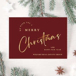 Elegant Minimalistisk julfirma Hälsning Julkort