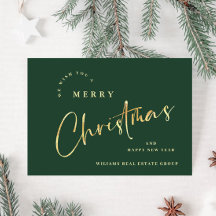 Elegant Minimalistisk julfirma Hälsning