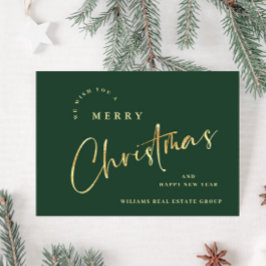 Elegant Minimalistisk julfirma Hälsning Julkort