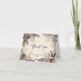 Elegant Minimalistisk julfirma Tack Kort