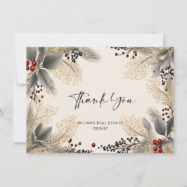 Elegant Minimalistisk julfirma Tack Kort