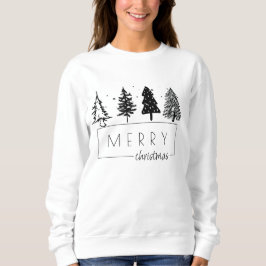 Elegant minimalistisk Julgran T Shirt