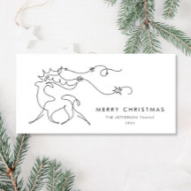 Elegant Minimalistisk julrenare Hälsning