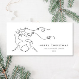 Elegant Minimalistisk julrenare Hälsning Julkort