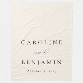 Elegant: Minimalistisk kalligrafi av Elfenbenskust Fleecefilt