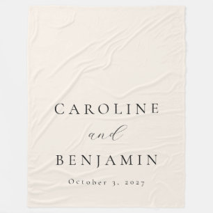 Elegant: Minimalistisk kalligrafi av Elfenbenskust Fleecefilt