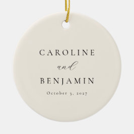 Elegant: Minimalistisk kalligrafi av Elfenbenskust Julgransprydnad Keramik