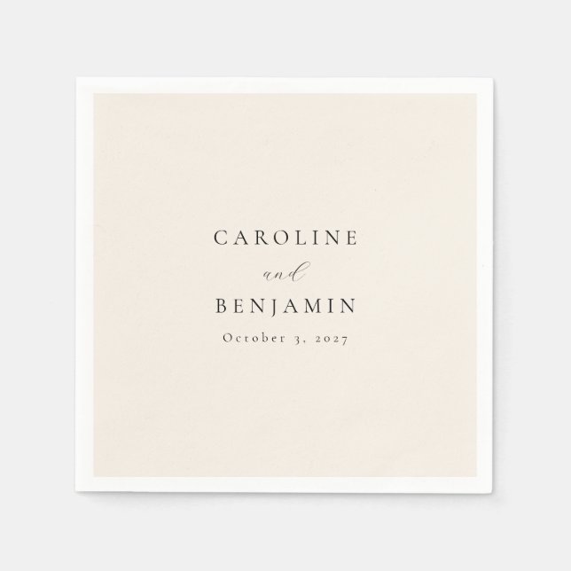 Elegant: Minimalistisk kalligrafi av Elfenbenskust Pappersservett (Framsidan)
