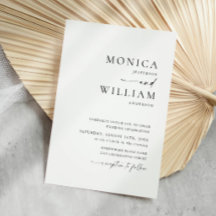 Elegant Minimalistisk kalligrafi Bröllop