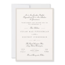 Elegant minimalistisk kalligrafi bröllop