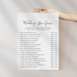 Elegant minimalistisk kalligrafi bröllopssko spel