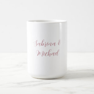 Elegant Minimalistisk kalligrafi Ro Guld White Kaffemugg