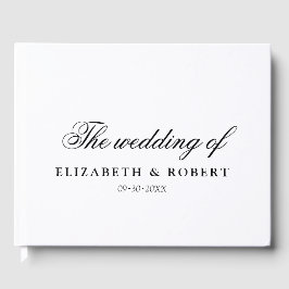 Elegant Minimalistisk klassisk delikat skript Bröl Gästböcker