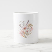 Elegant minimalistisk konst med vildblommor för fö