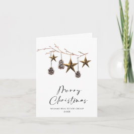 Elegant Minimalistisk korporativ jul Hälsning Helgkort