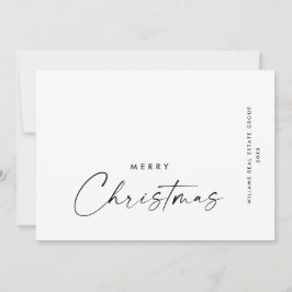 Elegant Minimalistisk korporativ jul Hälsning Ho Julkort
