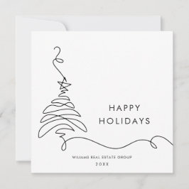 Elegant Minimalistisk korporativ jul Hälsning Julkort