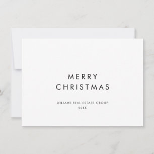 Elegant Minimalistisk korporativ jul Hälsning Julkort