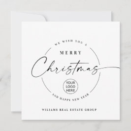 Elegant Minimalistisk korporativ jul Hälsning Julkort