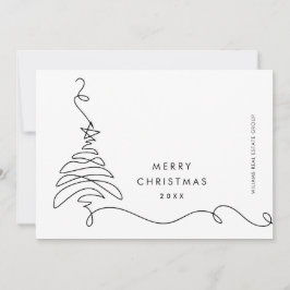 Elegant Minimalistisk korporativ jul Hälsning Julkort