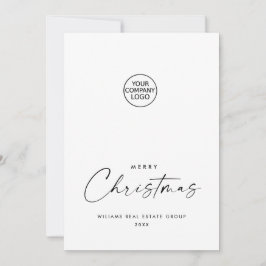 Elegant Minimalistisk korporativ jul Hälsning Julkort