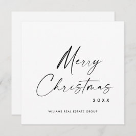 Elegant Minimalistisk korporativ jul Hälsning Julkort