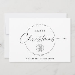 Elegant Minimalistisk korporativ jul Hälsning Julkort