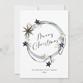 Elegant Minimalistisk korporativ jul Hälsning Julkort